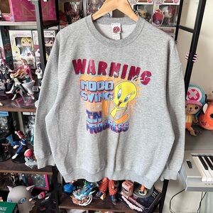 Vintage Tweety Bird Sweatshirt Women’s XL Looney Tunes 90s Graphic